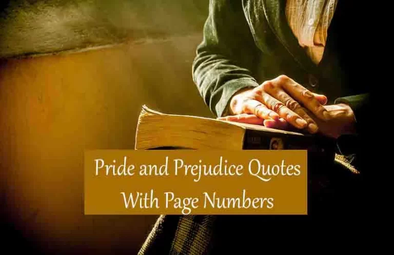 Jane Austen Pride and Prejudice Quotes With Page and Lines Numbers