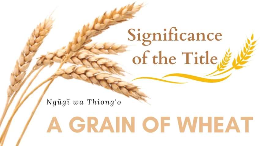 Significance of the Title A Grain of Wheat